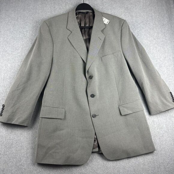 Jos A Bank‎ Blazer Mens 48R Gray Patterned 3 Button Sport Coat Jacket NWT $295